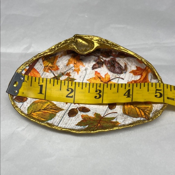 Hand Crafted Autumn Leaf Decor with Gold Accents - Picture 3 of 9